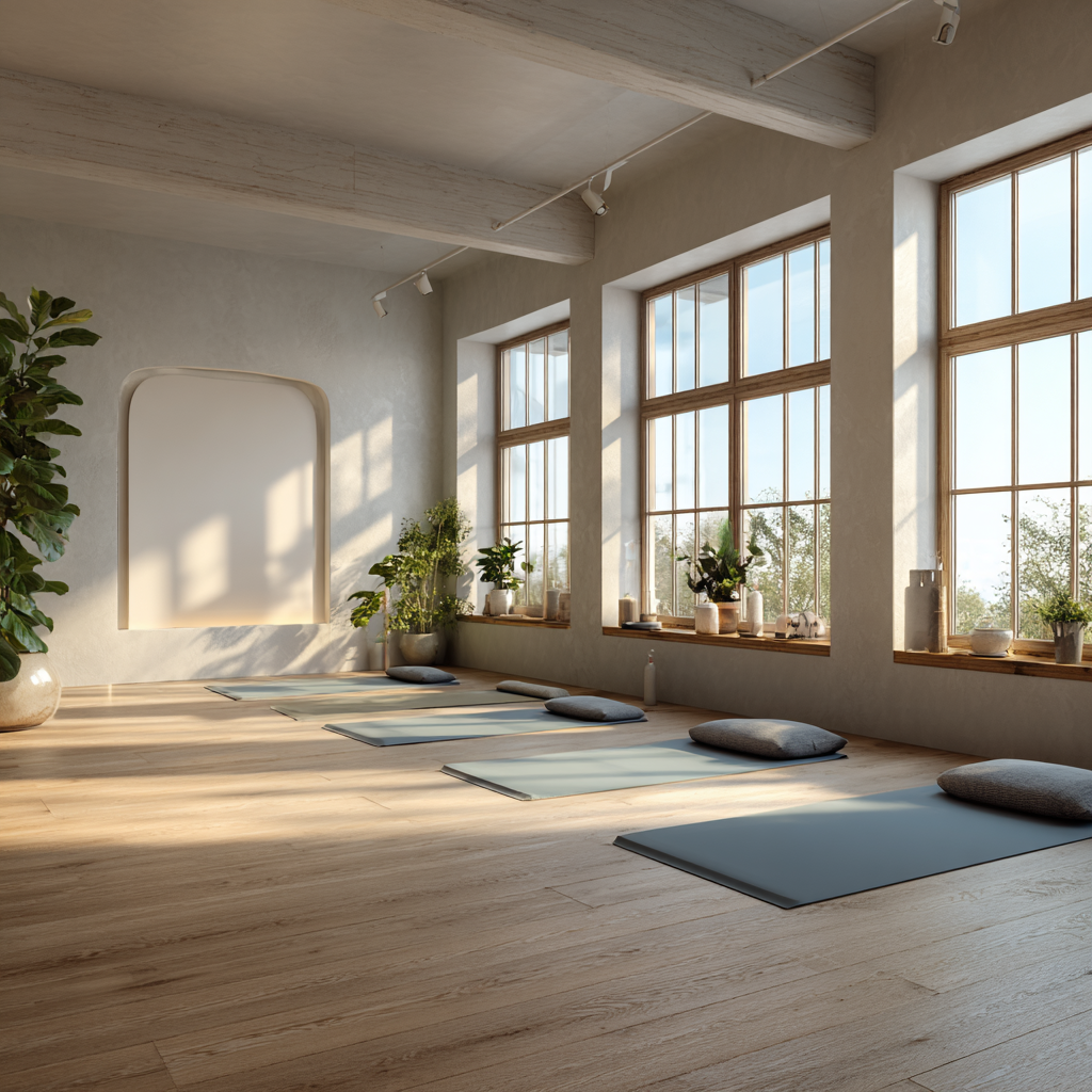 Йога на світанку в мирному оточенні